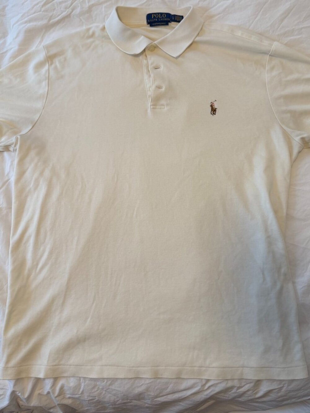 Polo Ralph Lauren Classic Polo Shirt – Tan/Beige – Size L